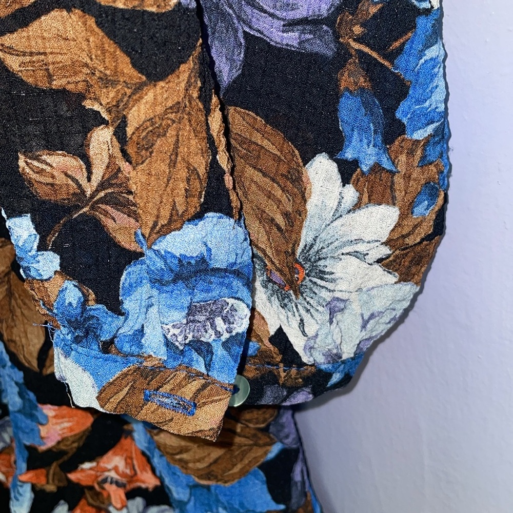 Zara Multicolor Floral Blouse - Picture 8 of 16